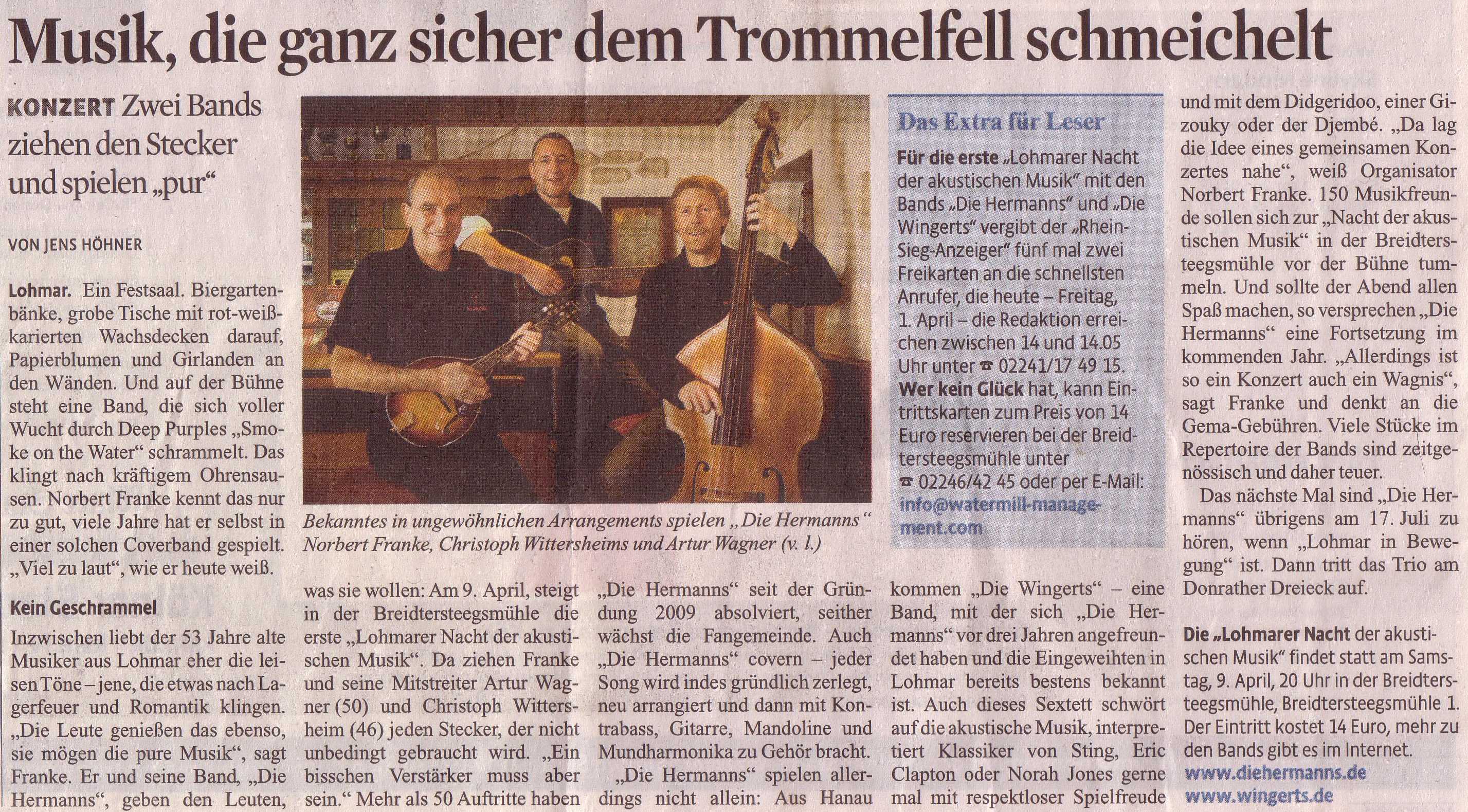 Rhein Sieg Anzeiger 01.04.11