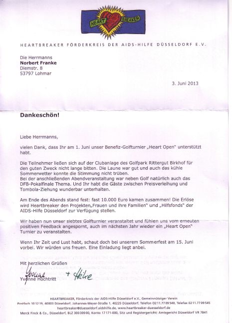 schreiben Heartbreaker